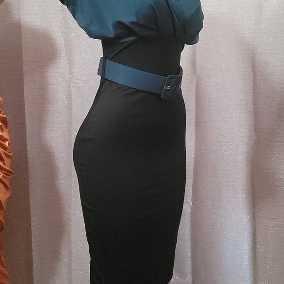 2 color midi dress new size S, M, L, XL, XXL Available - Picture 8 of 13